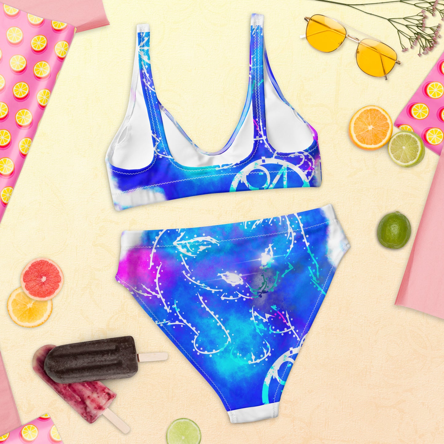 Recycled high-waisted bikini