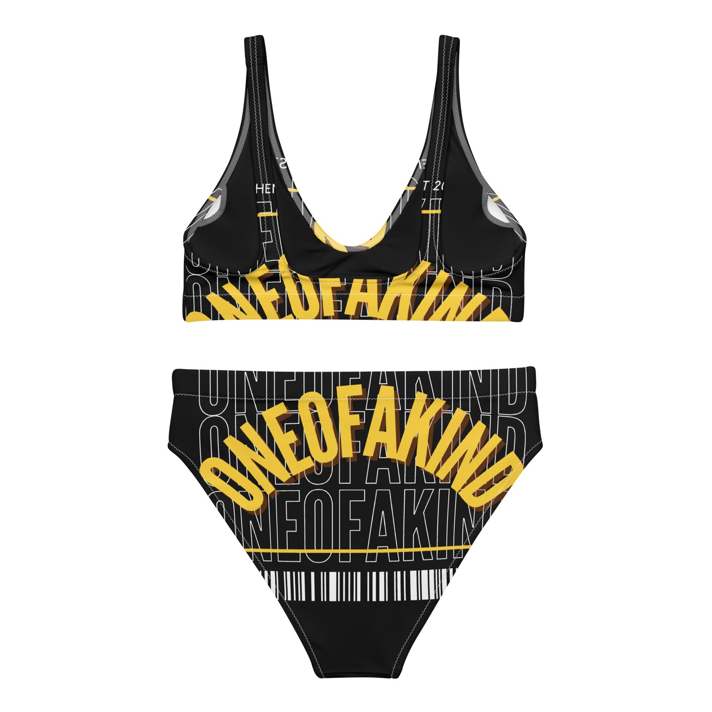 Recycled high-waisted bikini