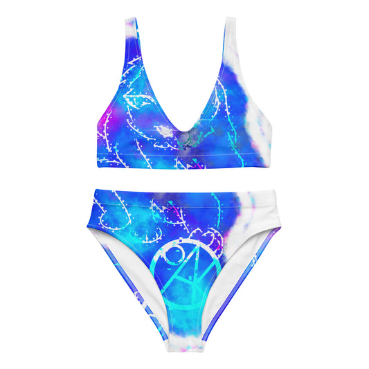 Recycled high-waisted bikini