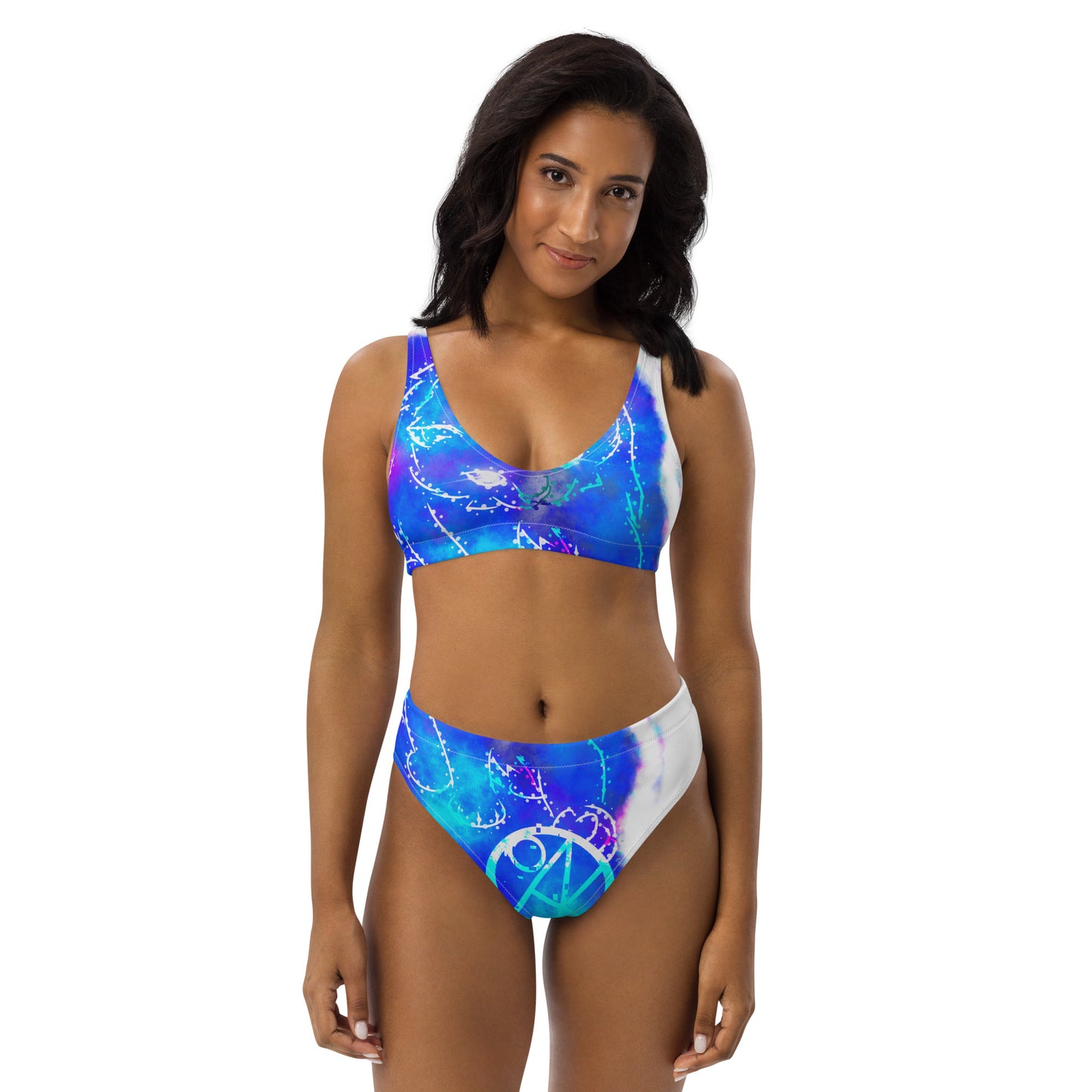 Recycled high-waisted bikini