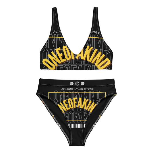 Recycled high-waisted bikini