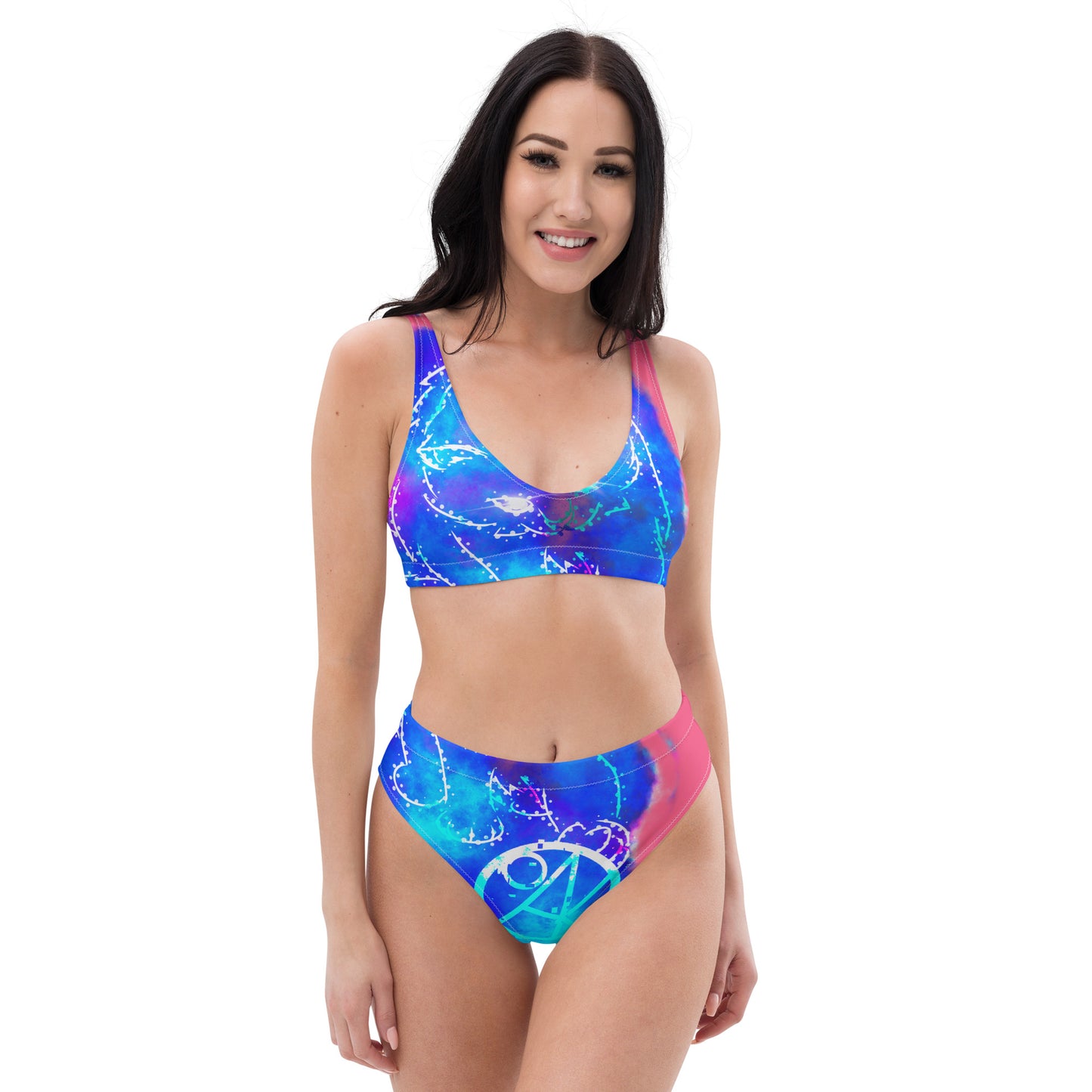 Recycled high-waisted bikini