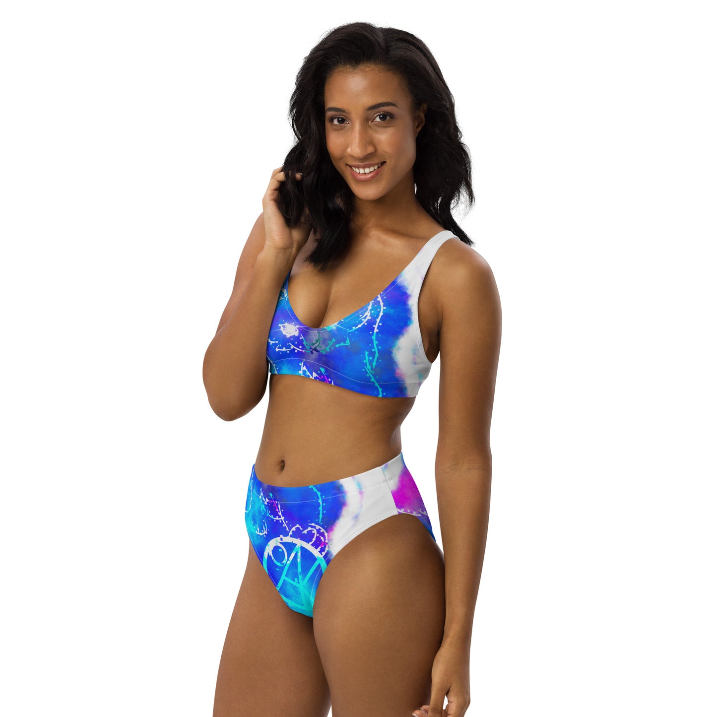 Recycled high-waisted bikini