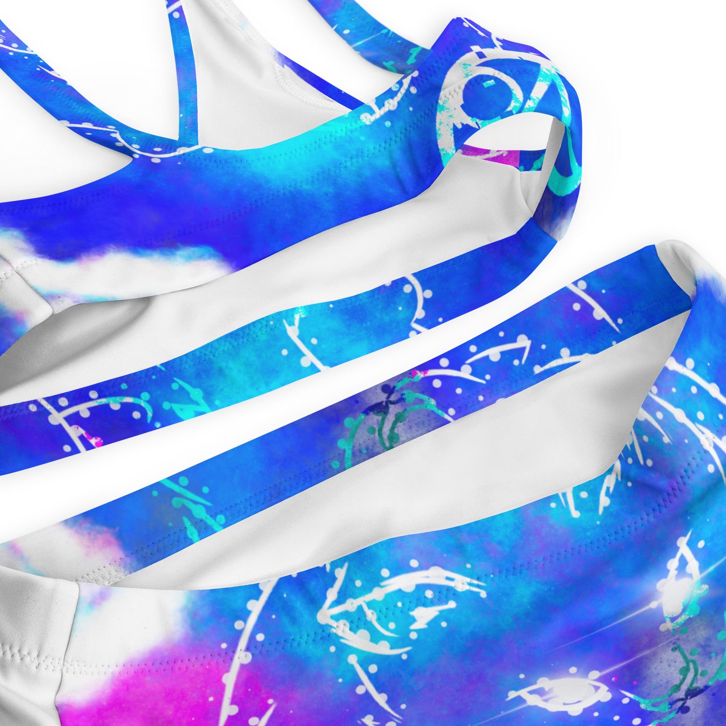 Recycled high-waisted bikini