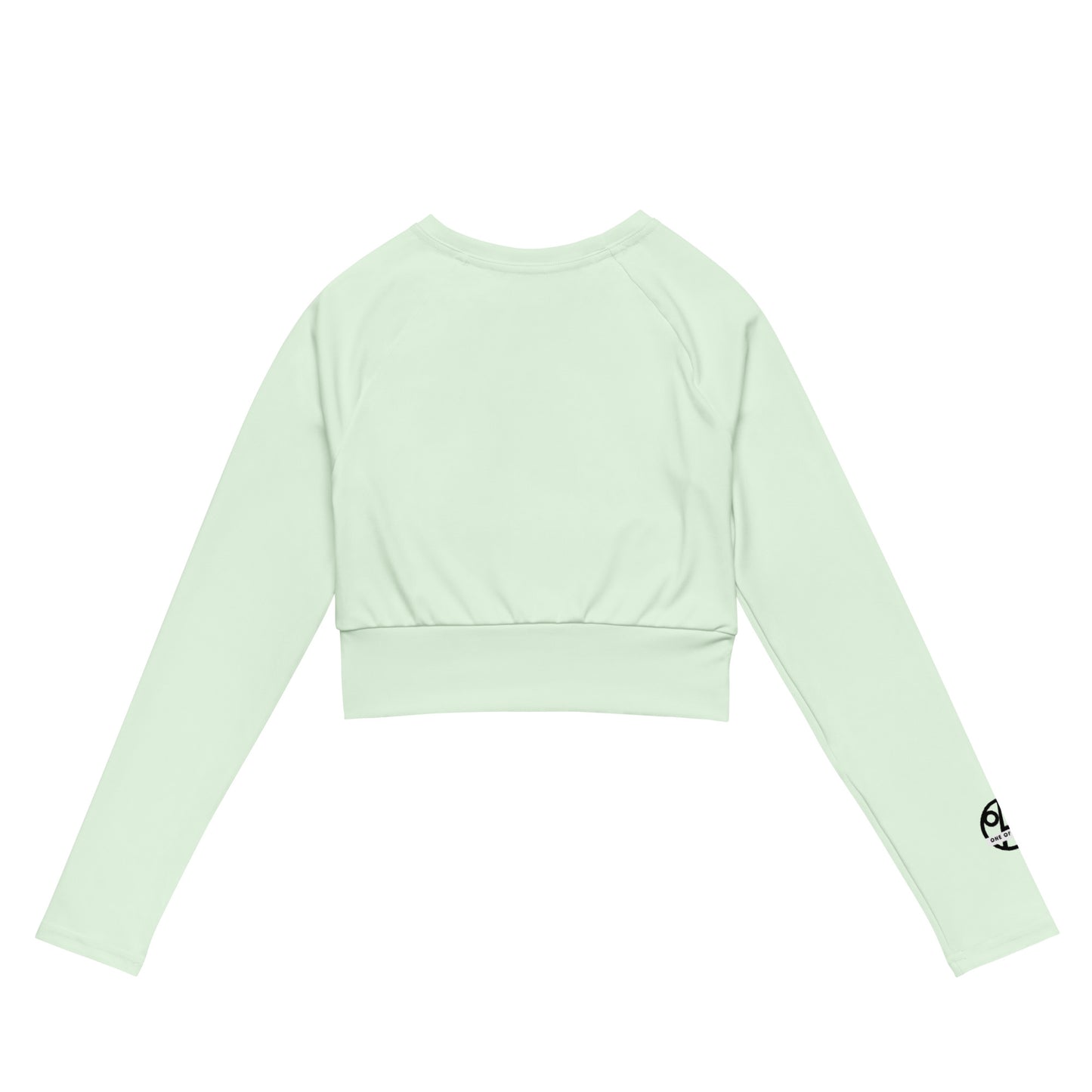 Recycled long-sleeve crop top