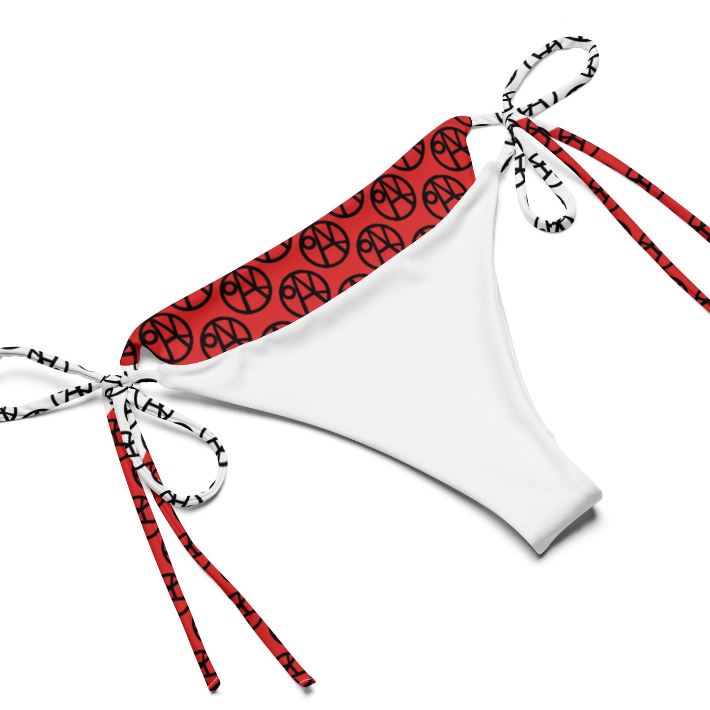 All-over print recycled string bikini