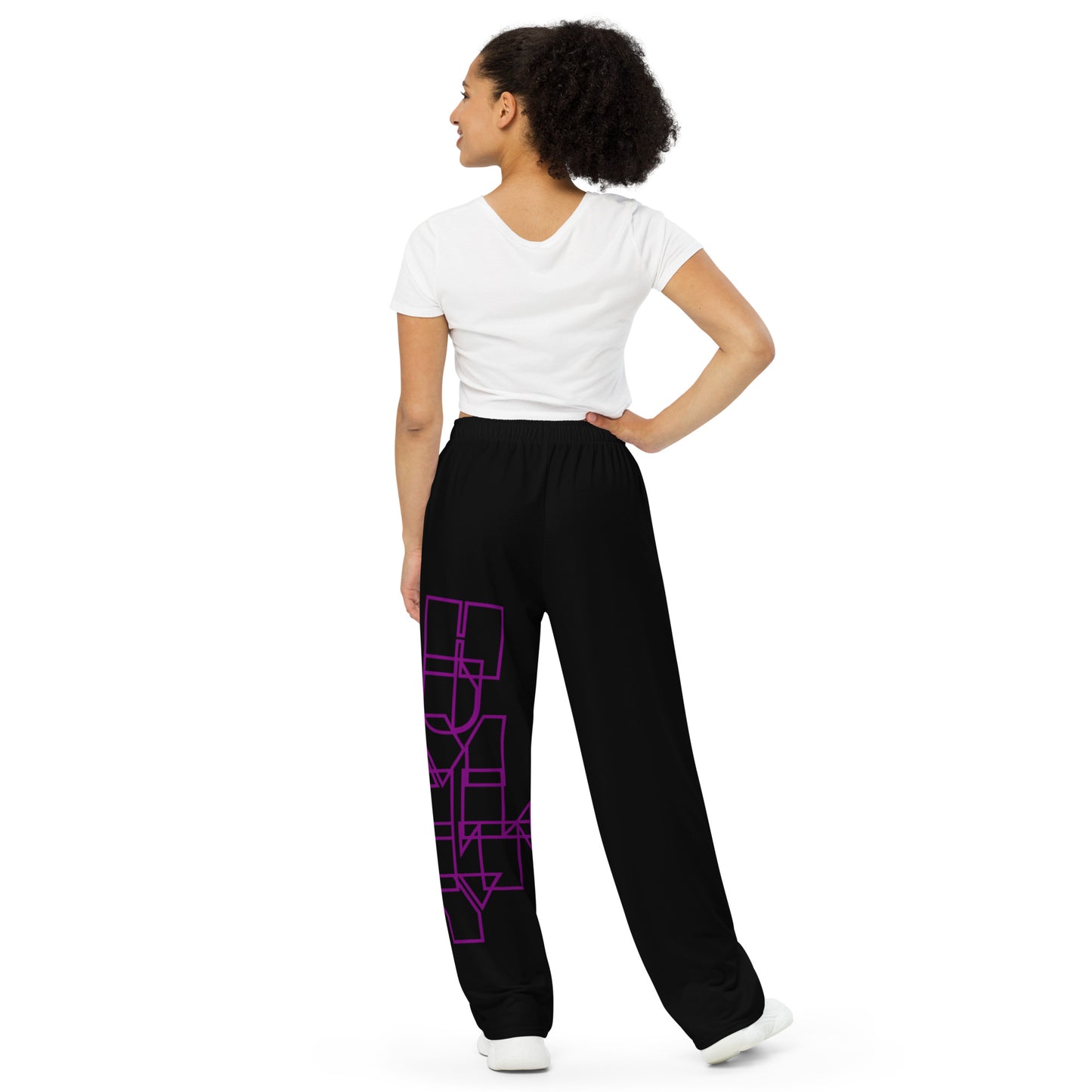 All-over print unisex wide-leg pants